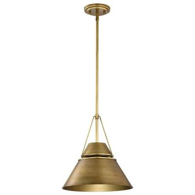 Nuvo Lighting 67776 - 1 Lamp Natural Brass Adina Indoor Pendant Light Fixture (ADINA 1 LIGHT MEDIUM PENDANT (60-7776))