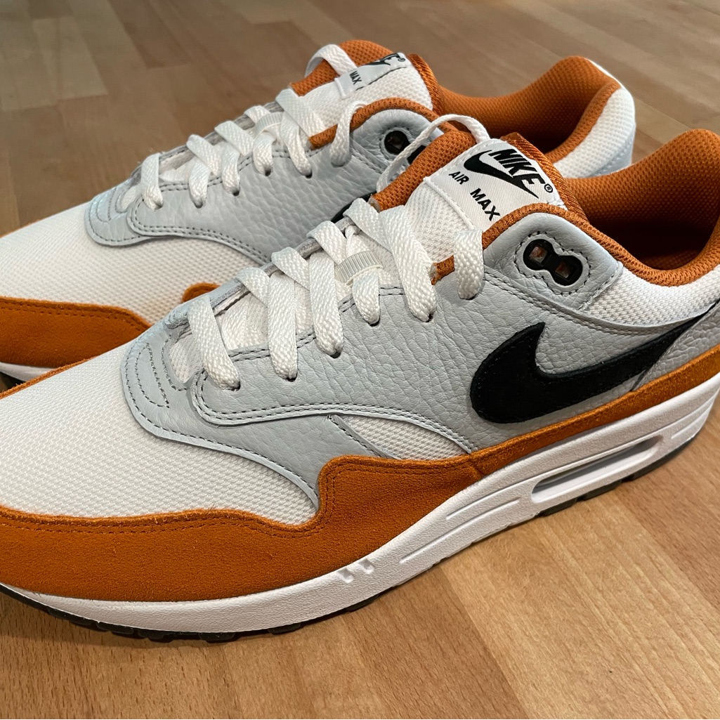 Nike Shoes | *New* Men’s Nike Air Max 1 Monarch (White, Black, Rust Orange) Size 11.5 | Color: Black/Orange/White | Size: 11.5