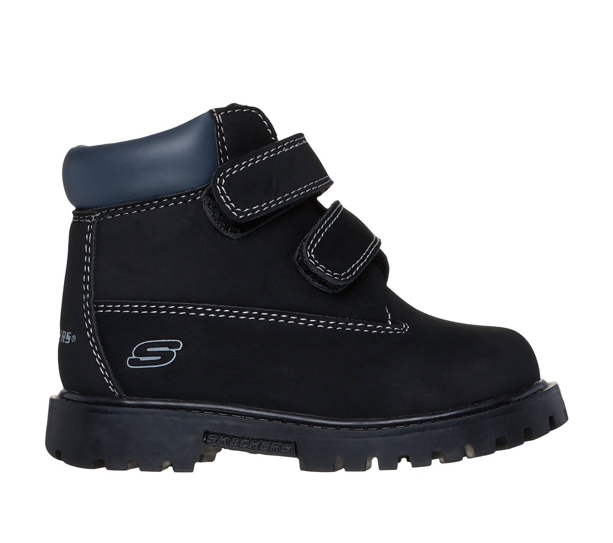 Skechers Boy's Power Reach - Lil' Lumberer Boots | Size 7.0 | Black | Synthetic