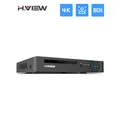H.View 4K 8Ch Poe Nvr 8Mp Sistema di sicurezza CCTV Face Detection H.265 Sorveglianza di rete Registratore audio video xmeye Onvif