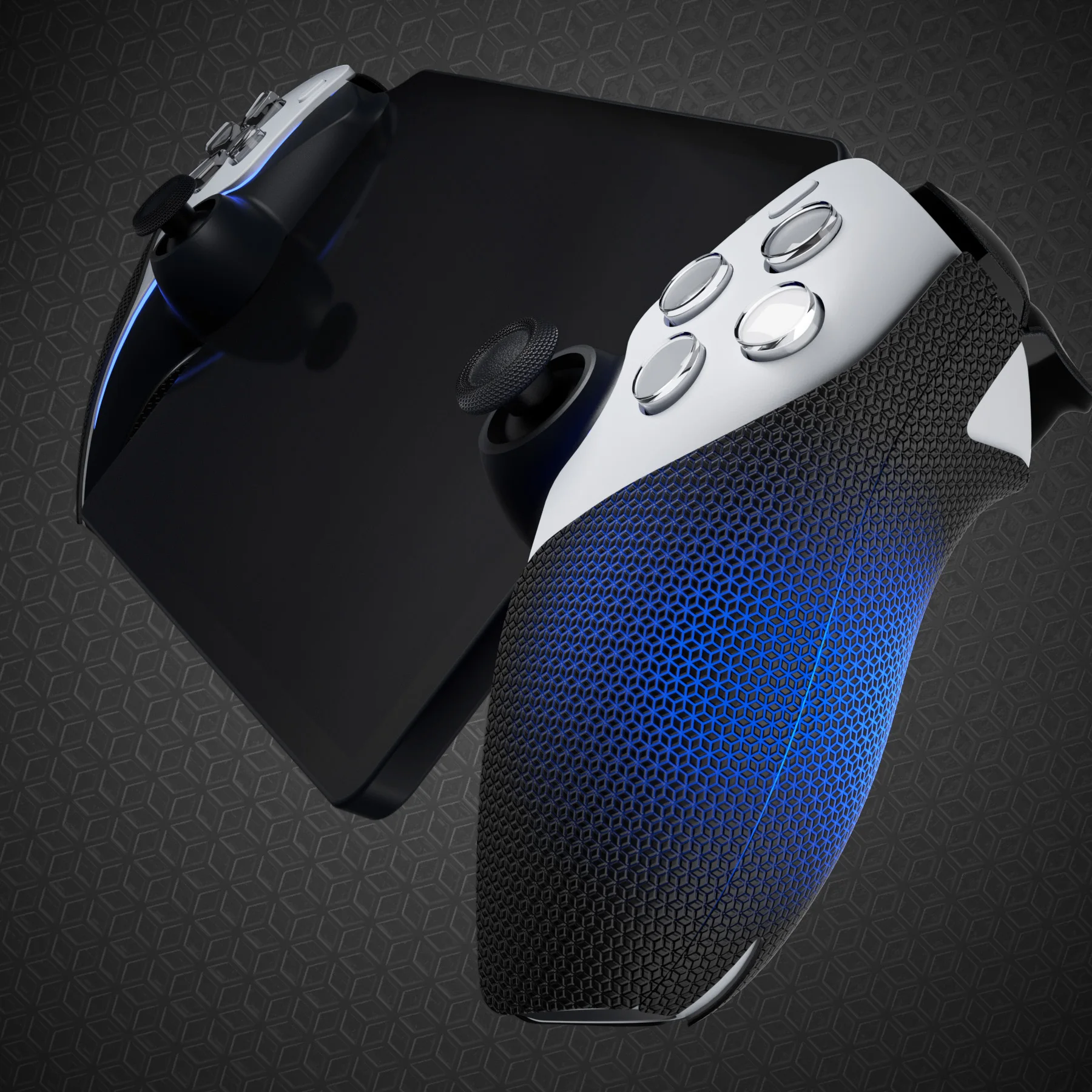 PlayVital Anti-Slip Grips Set for PS Portal Remote Player with Trigger Buttons Grip Skin, Enhanced Comfort Controller Grip Cover