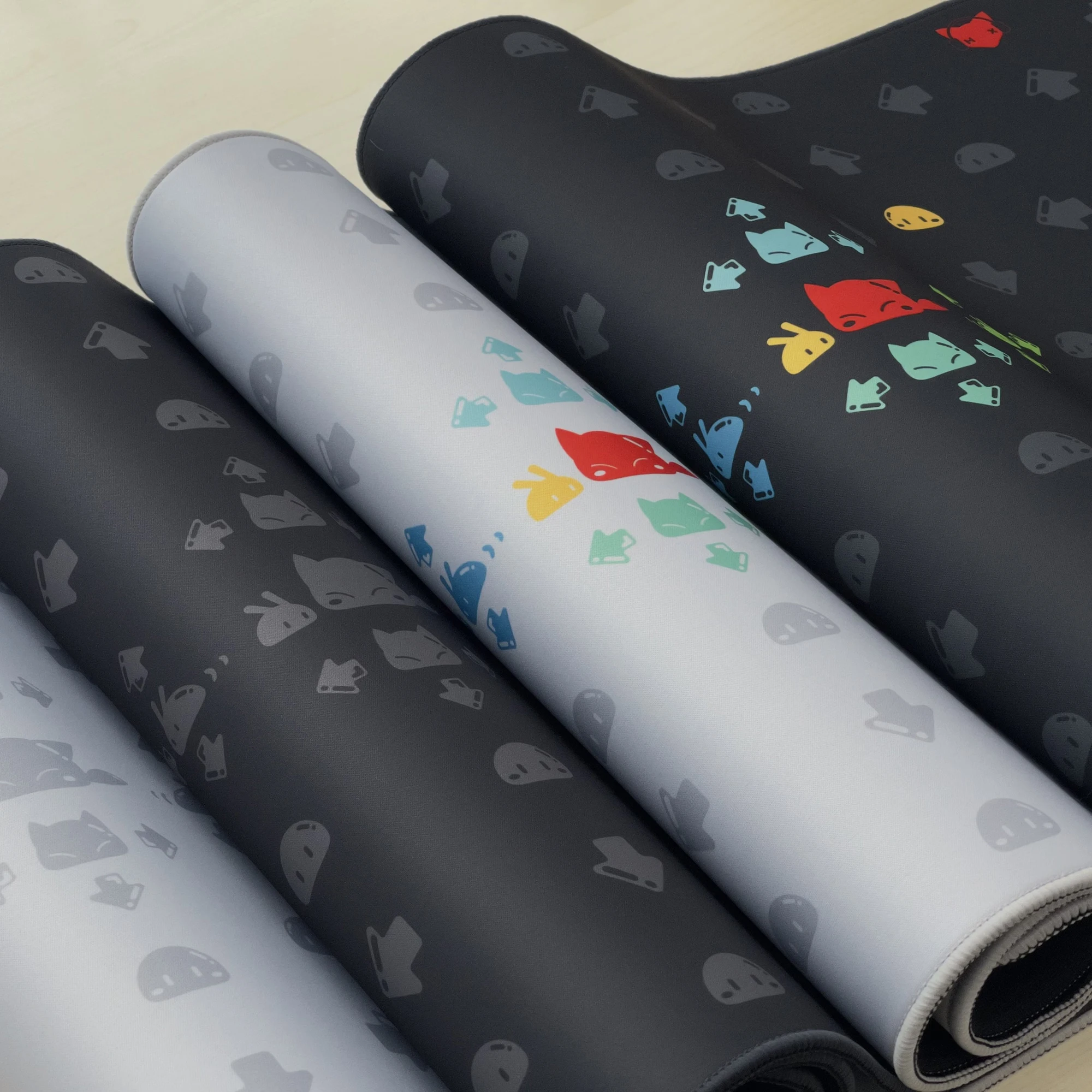 Domikey x hifiox schleim deskmat mouse pad 900 400 4mm genähte kanten gummi hoch スライanklage qualität sieben elemente schleim Image