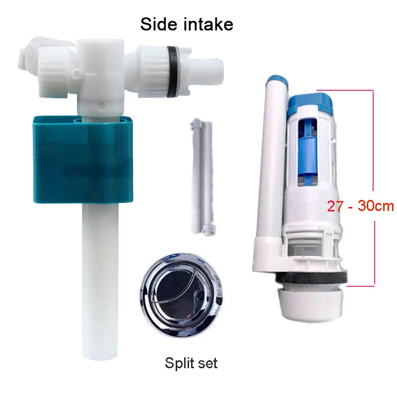 WC-Spülsystem mit seitlichem Einlass, wassersparender Tankanschluss, Einlass, Einstellung der Toilettenwasserjagd, Spülkasten für WC-Toilettenspülmechanismus