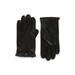 Snap Cuff Leather Gloves