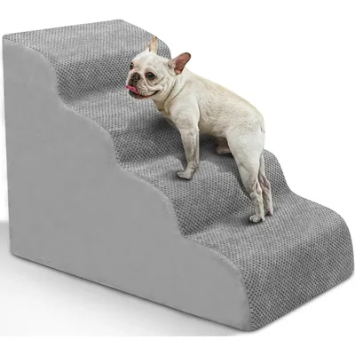 Pet Stairs for Large Dog Cat High Density Soft Foam Small Dog Ramp Ladder Stair Extra Wide Non-Slip