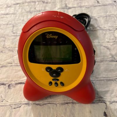Disney Other | Disney Mickey Mouse Alarm Radio Digital Red/Yellow/Black Clock | Color: Red/Yellow | Size: 7”X5.5”