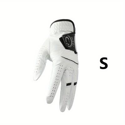 TEMU Premium Sheepskin Golf Glove For Left Hand - Anti-slip, Breathable & | Ideal For & Matches