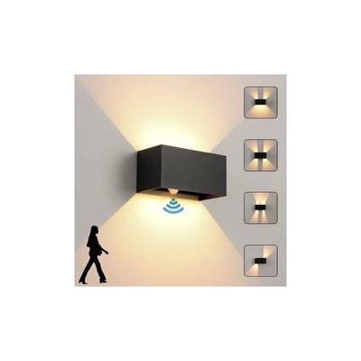 Innen-/Außenwandleuchte mit Bewegungsmelder, moderne 24-W-LED-Wandleuchte, wasserdichte Image