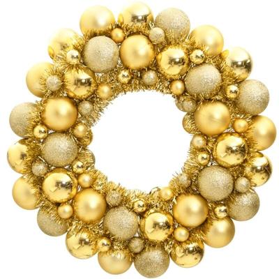 Weihnachtskranz Golden 45 cm Polystyrol Vidaxl