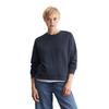 Sweatshirt MARC O'POLO DENIM, Damen, Gr. M, blau (navy blau), Sweatware, Obermaterial: 100% Baumwolle, Rundhals, Langarm, Sweatshirts, Im modernen O-Shape, locker geschnitten und Raglanärmeln