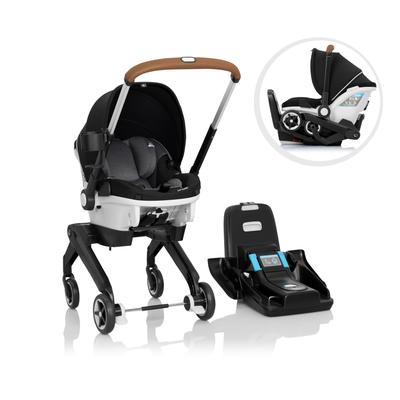 Gold Shyft DualRide with Carryall Storage Infant Car Seat and Stroller Combo (Moonstone Gray)