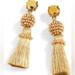 J. Crew Jewelry | J. Crew Ab Topaz Gold Beaded Fringe Tassel Dangle Drop Earrings | Color: Gold | Size: Os