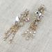 J. Crew Jewelry | J. Crew Crystal Sequin Cluster Dangle Drop Statement Earrings | Color: Gold/Silver | Size: Os