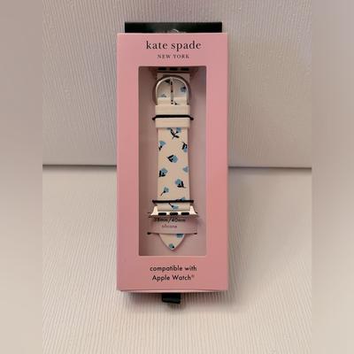 Kate Spade Accessories | Kate Spade White/Blue Floral Apple Watch Band | Color: Blue/White | Size: 38mm/40mm