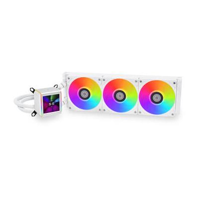 Lian Li Galahad II LCD 360 AIO CPU Liquid Cooler with Performance Fans (White) GA2ALCD36W.US