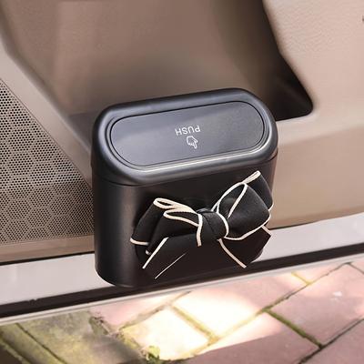 TEMU Bow Car , Multifunctional Abs Hanging Bin, Trash Organizer For Ladies