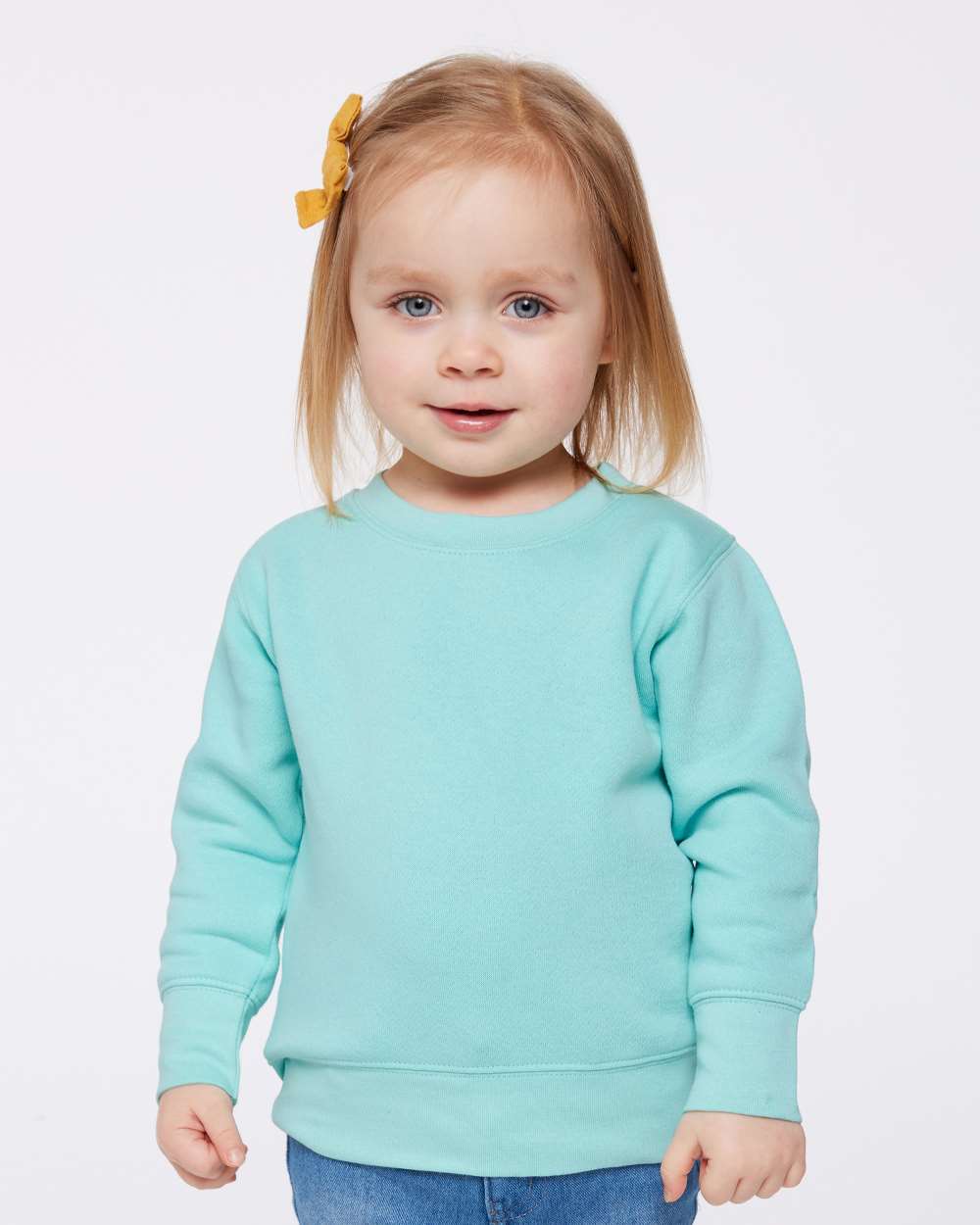 Rabbit Skins 3317 Toddler Crew Fleece Sweatshirt in Chill size 5/6 LA3317