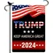 Trump 2024 Garden Flag Voted for Trump Yard Flag 12.5 x 18 Inch Yard Sign Double-Sided Outdoor