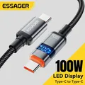 Essager Digital Dispaly Cavo USB tipo C a USB C per Huawei mate60 Cavo di ricarica per caricabatterie a ricarica rapida da 100 W per MacBook pro Xiaomi