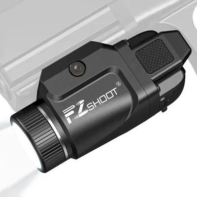 500 Lumens Pistol Light Rechargeable Flashlight with Strobe Mode For Picatinny and GL Rails Mini Gun light