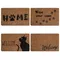 Cartoon Animal Letter Print Entrance Door Mat Non-slip Kitchen Rug Wrinkle-Resistant Carpet For