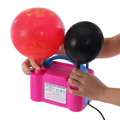 Electric Balloon Air Pump Inflator Dual-Nozzle Air Balloon Pump Machine for Wedding Party Balloon Inflatable