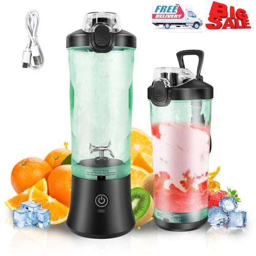 Tragbarer 600ml Mixer Persönlicher Smoothies Mixer Mini-Mixer Kleiner Saftmixer