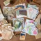 Journamm 100 pièces/paquet Vintage mémo papier ensemble bricolage Scrapbooking fournitures scolaires décor indésirable Journal marquage papeterie Notes papier