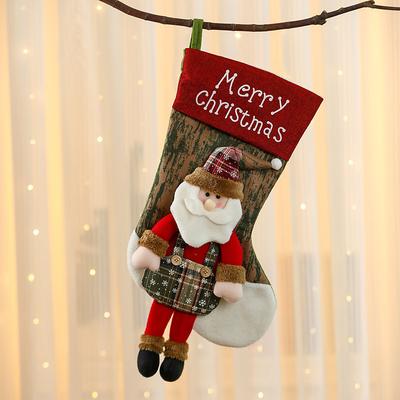 5030CM Letter Christmas Stockings, Cartoon Christmas Socks, Christmas Decorations and Gift Ornaments