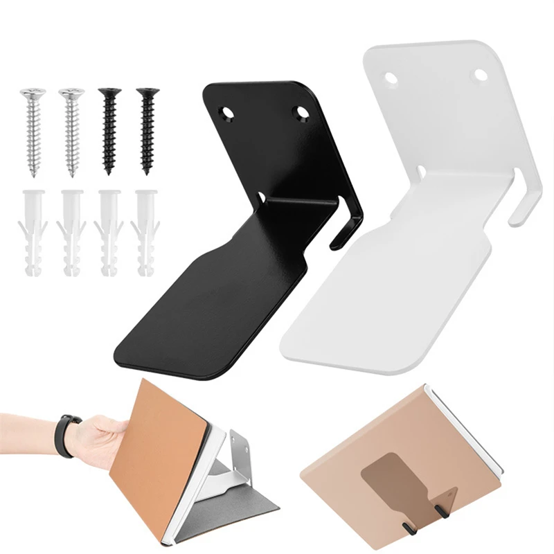 Bücherregal, einzeln, versteckt, aus Edelstahl, hängende Bücherregale, Buchwandhalterung, hängende Wände, praktisches, einfaches Aufbewahrungsregal