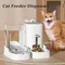 Pet Automatische Katze Feeder Wasser Dispenser Große Kapazität Hund Schüssel Katze Schüssel Wasser Fütterung Lebensmittel Spender Pet Liefert