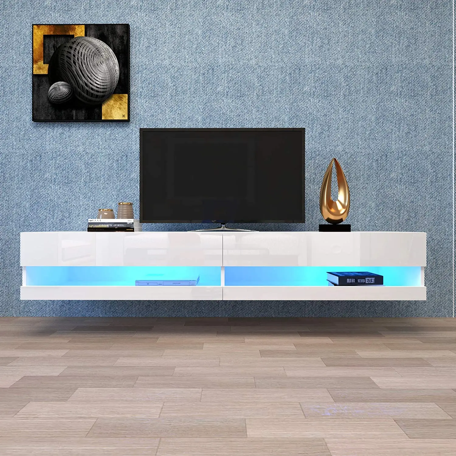 30,5x40x cm LED luxuriöse TV-Einheit Schrank moderne minimalist ische LED-TV-Ständer Wohnzimmer Möbel TV-Tisch Wohn möbel