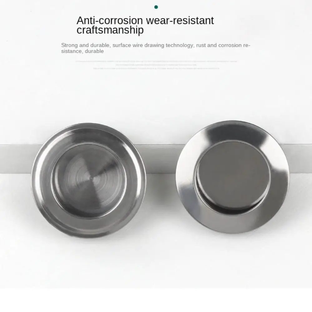 Türgriffe Edelstahl Türgriffe versenkt unsichtbaren Griff Schrank zieht Proof Tür runden Schiebe griff ziehen