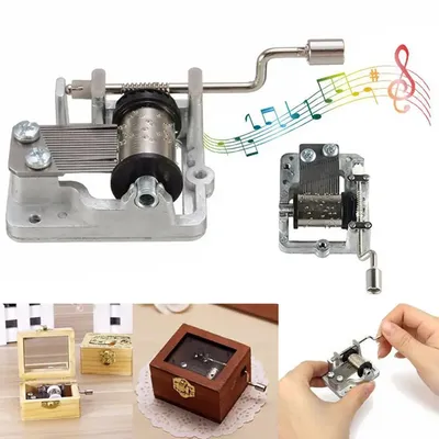 Mini Hand Ankurbeln Musik Bewegung DIY Musik Box Zubehör Dekorative Sammler Sailor Mond EINE