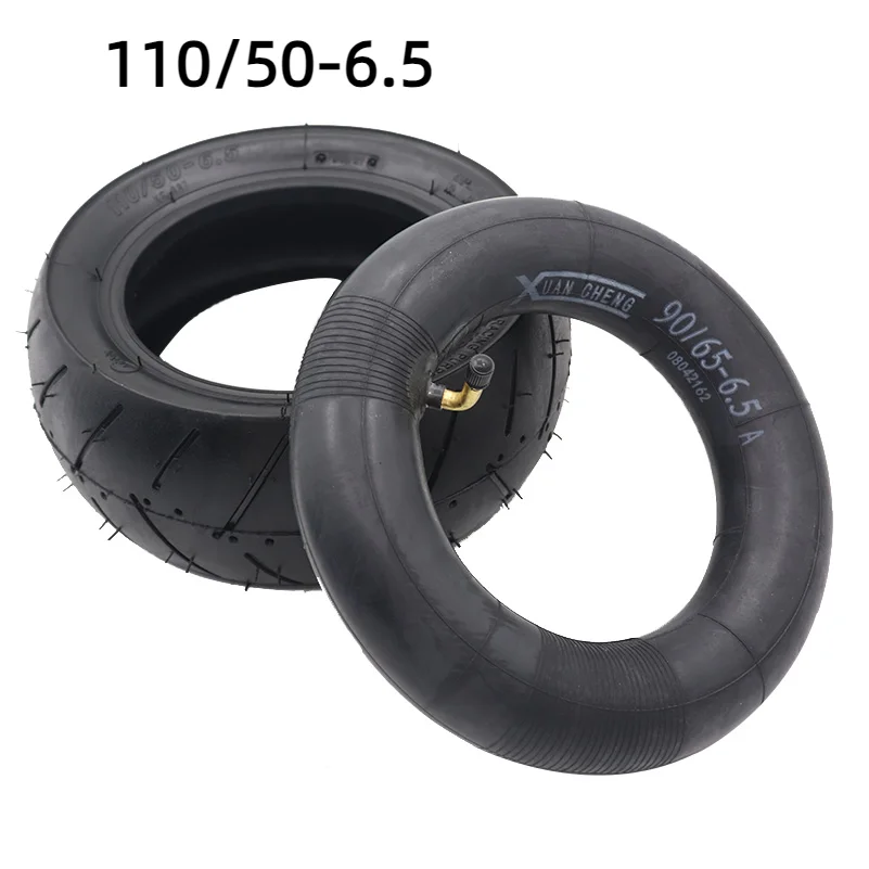110/50-6,5 Hinterreifen und 110/50-6,5 Innenrohr gebogenes Ventil passend für 49cc Mini Dirt Bike E Scooter Mini Moto Image