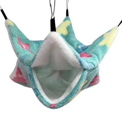 Kleine Haustier Hängematte Doppels chicht Plüsch weichen Winter warm hängenden Nest kleine Haustiere Image