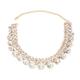 Bridal Jewelry Sets 1 set Zircon Rhinestone 1 Necklace Earrings Women's Elegant Fashion Cute Layered Flower Oval Jewelry Set For Wedding Party Casual