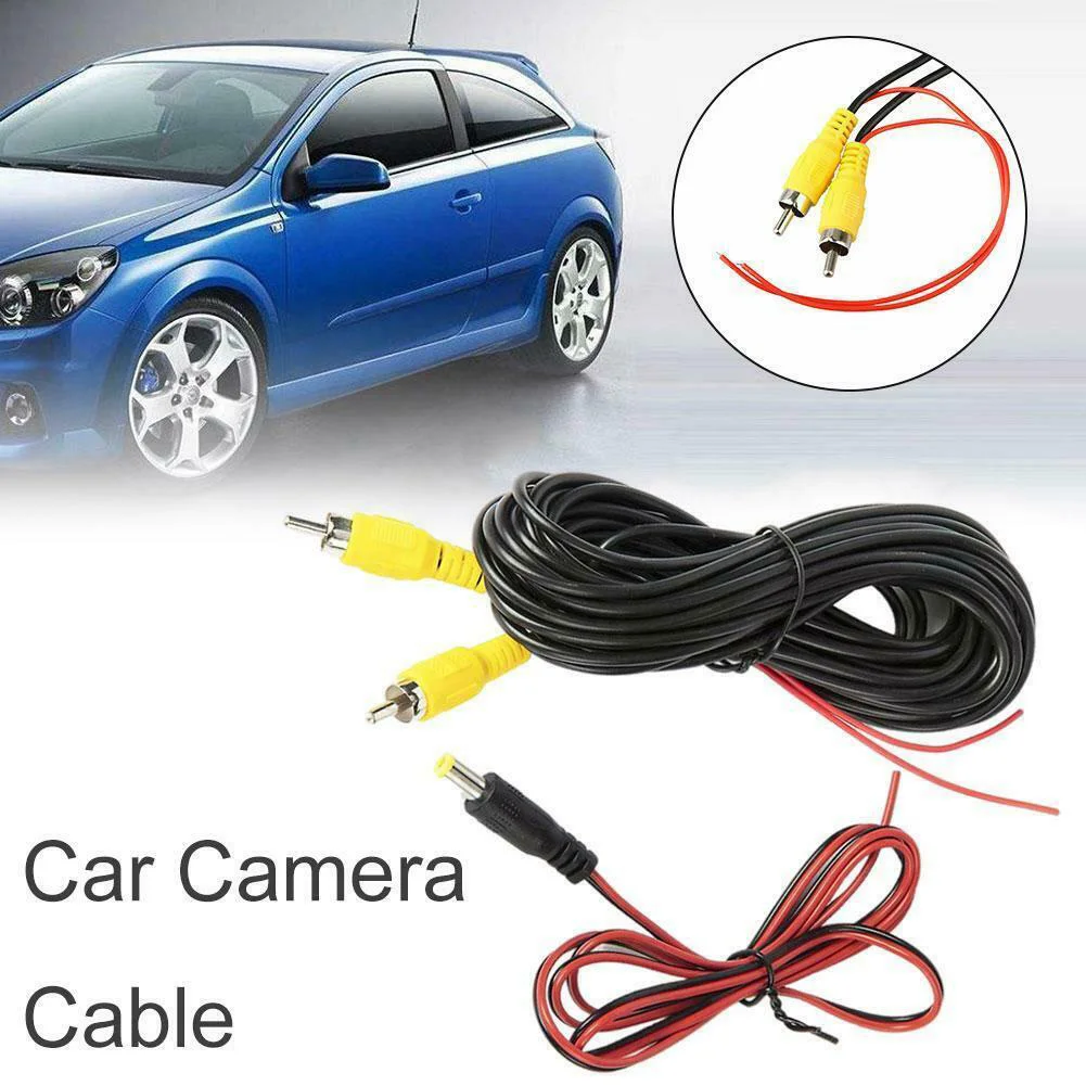 6M Auto Video RCA Verlängerung Kabel Für Rückansicht Backup Kamera & Erkennung Draht Auto Video Kabel Zubehör teile 12-24V 1-2A Image