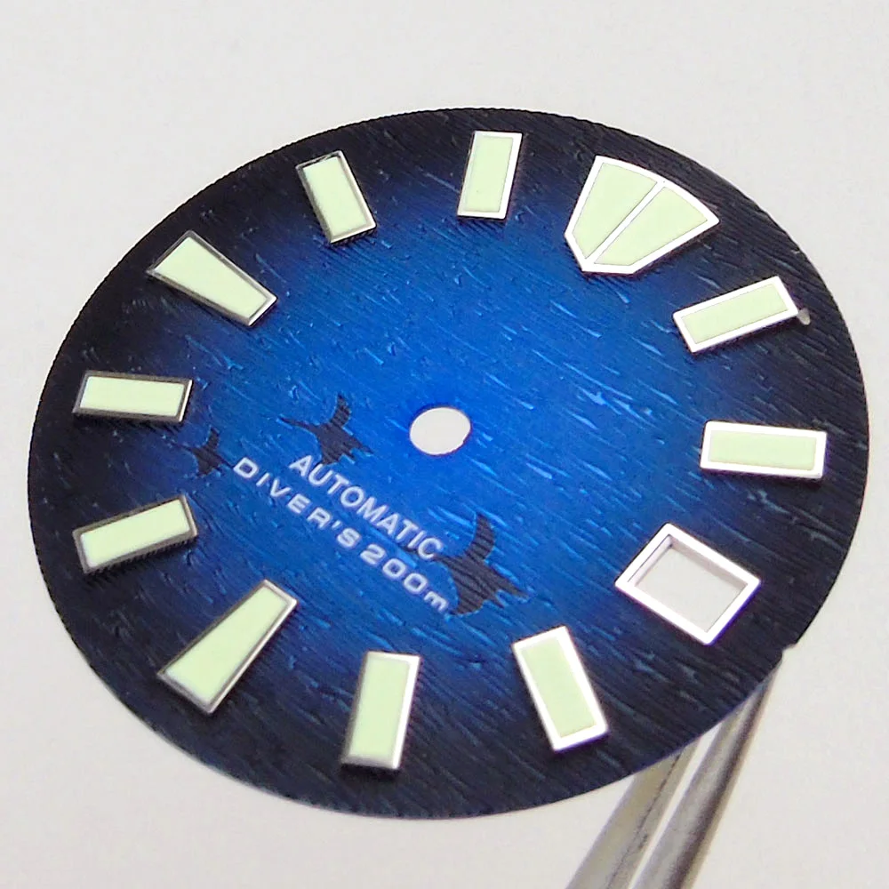 Zifferblatt 29mm Für NH35 NH36 Uhr Zubehör Automatische Mechanische Bewegung Taucher Hand Teile Mod Datum Grün Leuchtende Image