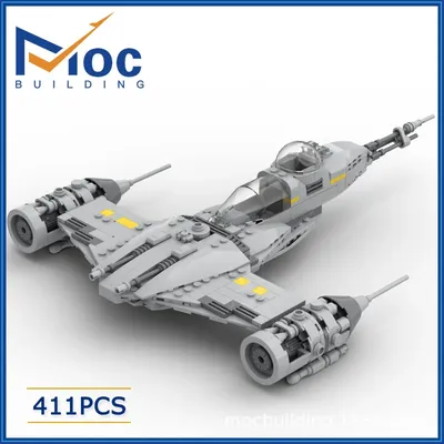 Mando N-1 star fighter moc baustein kit space wars flugzeug baustein modell spielzeug kinder