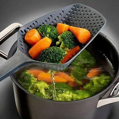 Sieb Löffel Große Trichter Gebratene Lebensmittel Sieb Gemüse Lebensmittel Wasser Filter Tragbare Home Küche Kochen Werkzeuge
