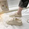 Herbst Damen Canvas Schuh Designer Niedlich Mode Spiegel Luxus Flache Damen Freizeitschuhe Frühling Hit Low Bequem und elegant