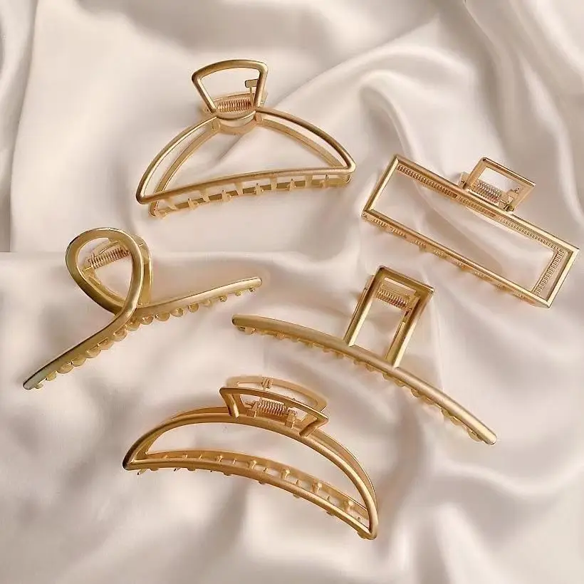 Haar klammern aus Metall, Haar klauen mit eleganter Farbe, für Damen, Vintage, Haarnadel, trend ige Mädchen, Haar-Accessoires Image