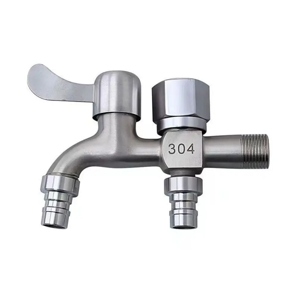 1pc One-in-Two-Out-Mopp-Pool-Wasserhahn Dual-Water-Dual-Wasserhahn Expansions hahn für Waschmaschine Outdoor-Garten Bibcock