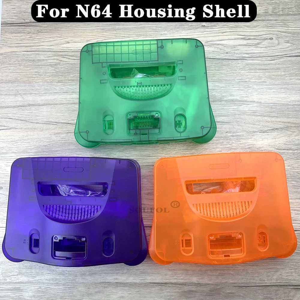 Neue durchscheinende Ersatz box Voll gehäuse Shell Case für n64 alle Region für nintendo n64 Retro-Videospiel zubehör Image