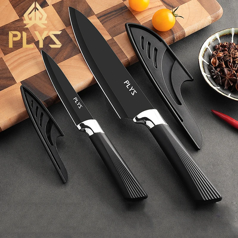 Edelstahl Küchenmesser Schneide messer und Fleisch messer Obst messer Set Haushalt Küchenmesser Schäl messer Messer Image