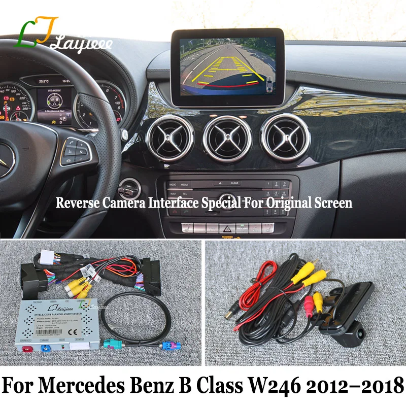Für Mercedes Benz B-Klasse W246 W242 2012–2018 OEM-Bildschirm HD-Nachtsicht hinzufügen Vorder-Rückansicht-Parkkamera Keine Codierung erforderlich Image