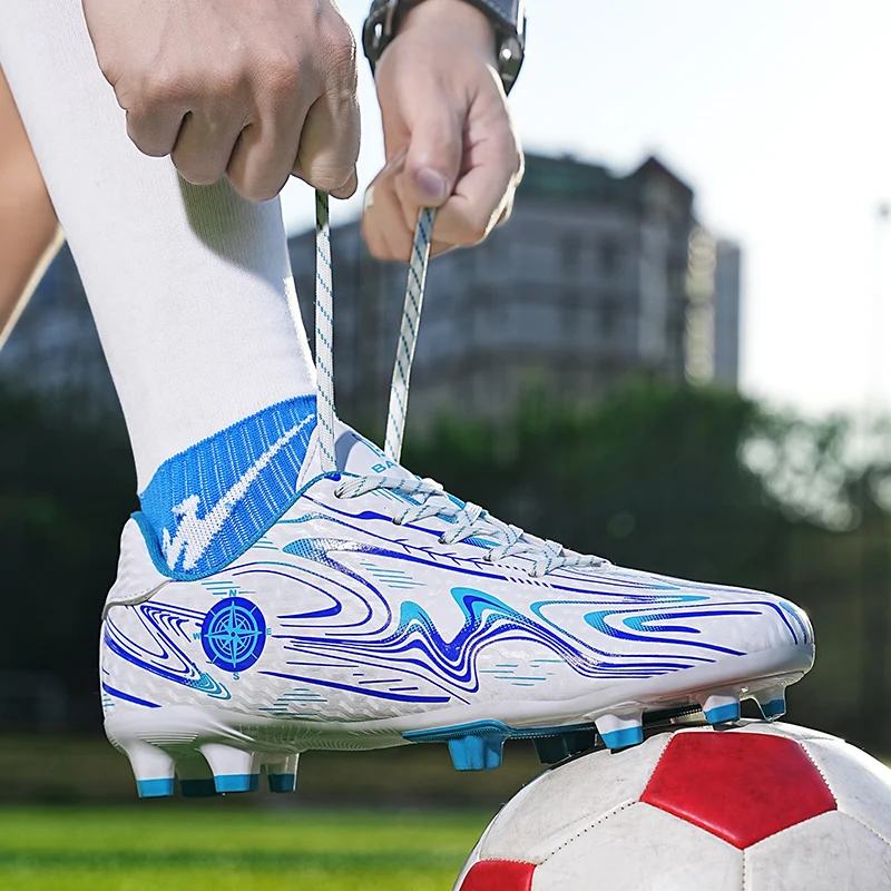 Hohe Qualität Fußball Schuhe Fußball Mann Schuh Outdoor Professionelle Bereich Komfortable Athletic Training Wanderschuhe Männliche Turnschuhe