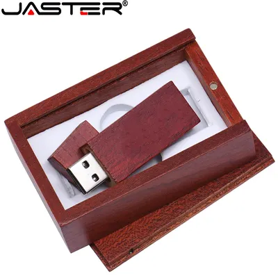 Jaster USB-Flash-Laufwerk 2,0 Holz/Bambus Pen drive 4GB 8GB 16GB 32GB USB-Stick 64GB 128GB u Disk Memory Stick (kein benutzer definiertes Logo) Image
