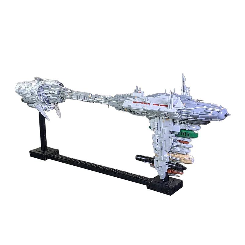 MOC Space Wars Classic Movie Raumschiff Nebulon-B Fregatte Ziegel Montagemodell Raumschiff Militär Schlachtschiff Ziegel Spielzeug Geschenk Image